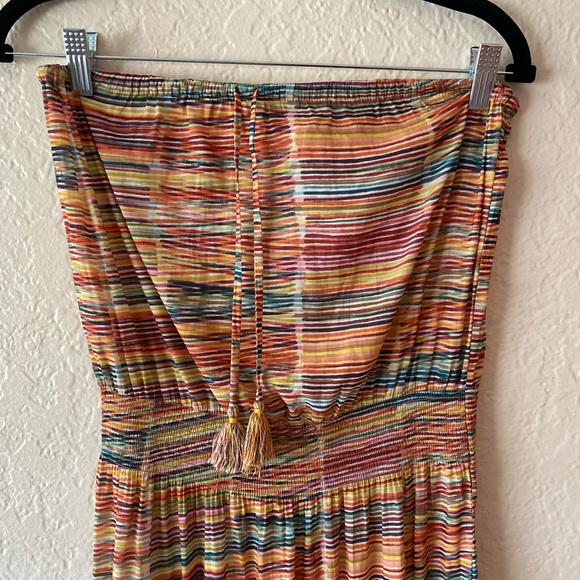 Calypso St. Barth Beach Cover-Up Size S Multi-Color Tube Dress Maxi Vacation - Picture 3 of 10
